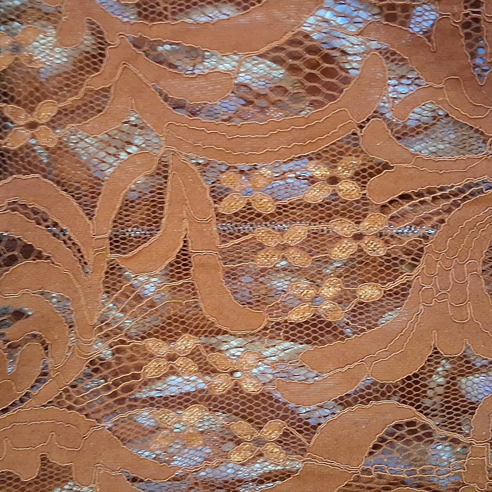 ViVI Rust Lace Blouse - Picture 3 of 6